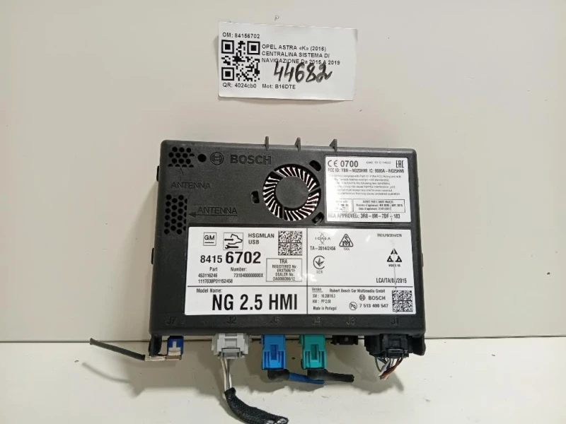 Centralina Sistema DI Navigazione 84156702 Opel Astra K 2016