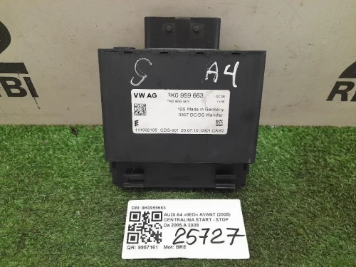 Centralina Start - STOP 8K0959663 Audi A4 8ED Avant 2005