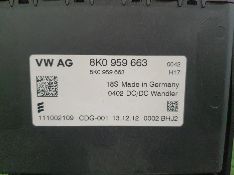Centralina Start - STOP 8K0959663 Audi Q5 8RB 2012