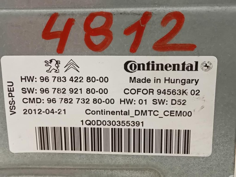 Centralina Start - STOP 967834228000 Peugeot 208 I 2012