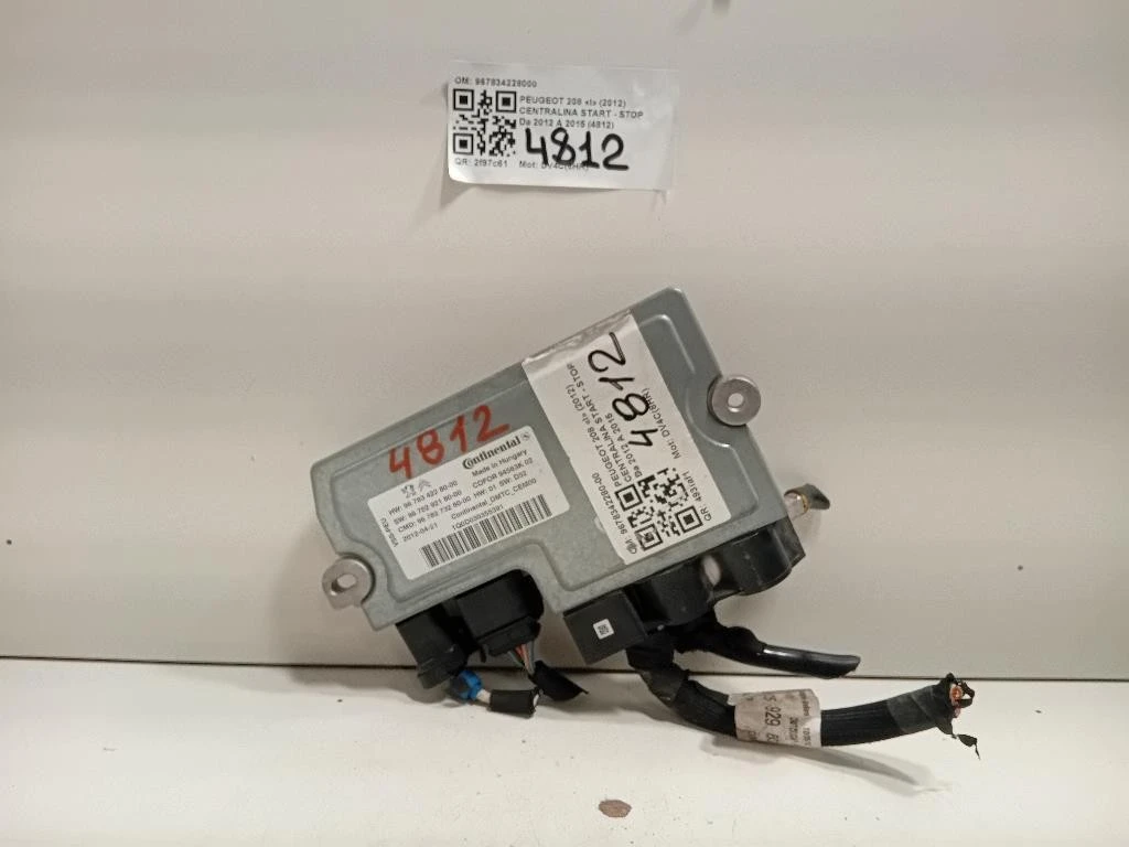 Centralina Start - STOP 967834228000 Peugeot 208 I 2012
