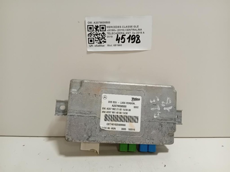 Centralina Telecamera ANT A2079008500 Mercedes Classe GLE W166 2015