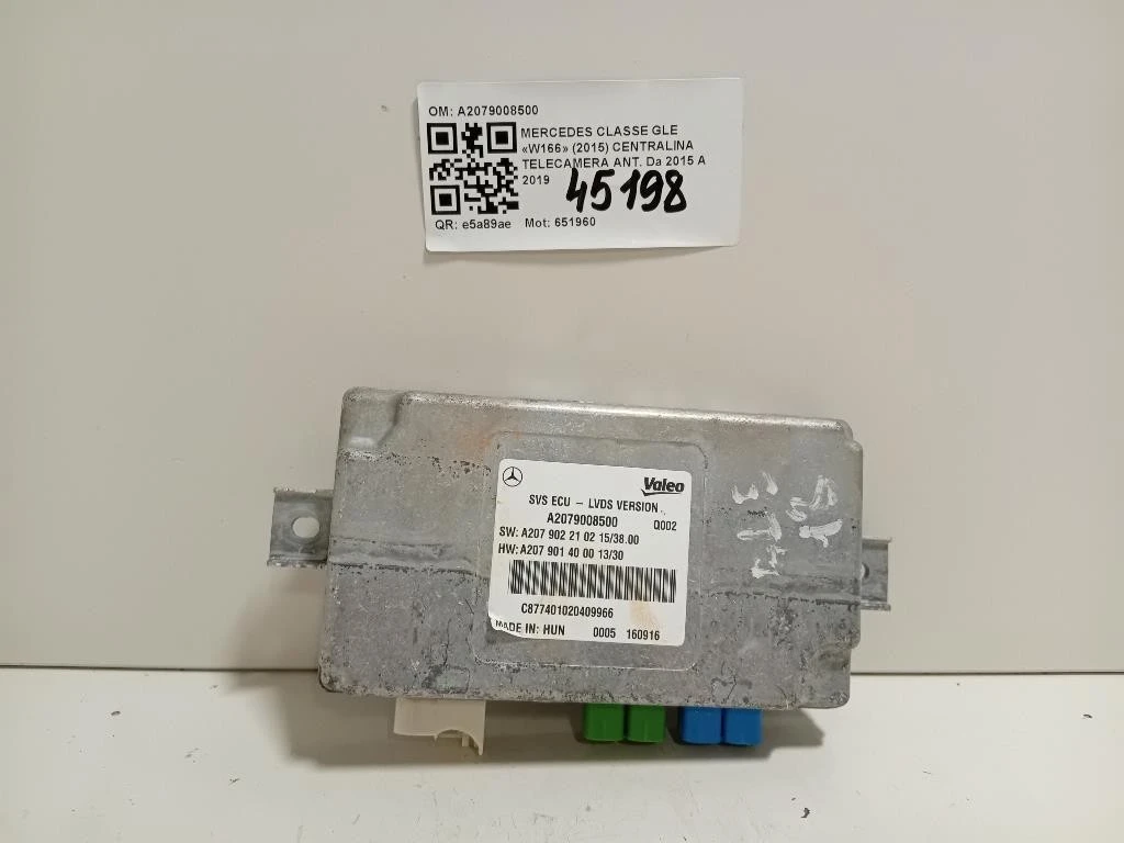 Centralina Telecamera ANT A2079008500 Mercedes Classe GLE W166 2015