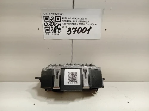 Centralina Ventola Raffreddamento 8K0 820 521 Audi A4 8K2 2008