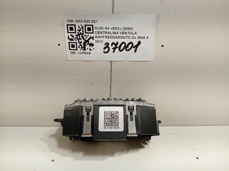 Centralina Ventola Raffreddamento 8K0 820 521 Audi A4 8K2 2008