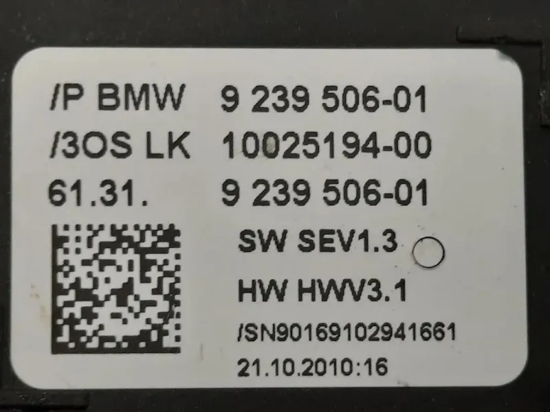 ASTA LEVA Cambio 6131 9 239 506-01 Bmw Serie 5 F10 Berlina 2010