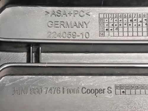 Griglia DI Ventilazione Paraurti ANT 224059-10 Mini Countryman Cooper R60 2010