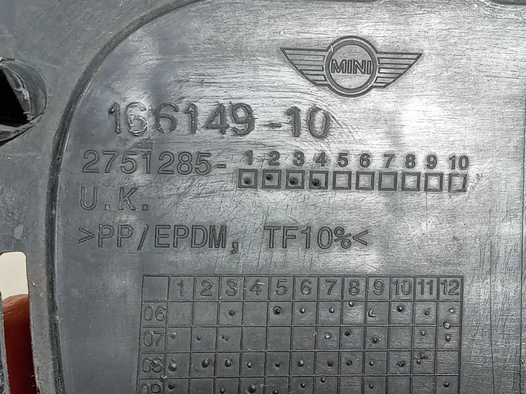 Griglia DI Ventilazione Paraurti ANT 166149-10 Mini MINI Cooper R56 2007