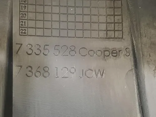 Griglia DI Ventilazione Paraurti ANT 7 335 528 Mini MINI ONE F55 2014