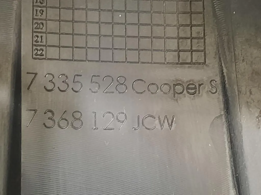 Griglia DI Ventilazione Paraurti ANT 7 335 528 Mini MINI ONE F55 2014