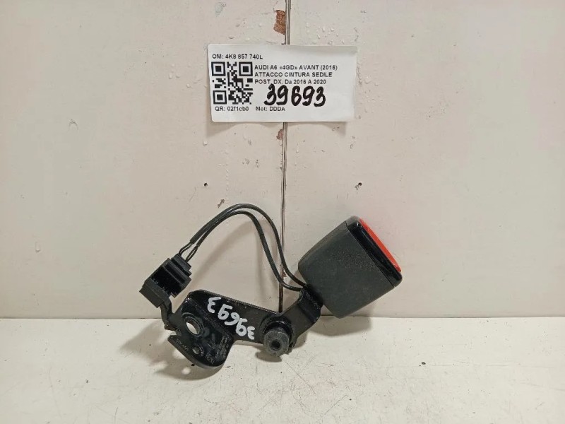 Attacco Cintura Sedile POST DX 4K8 857 740L Audi A6 4GD Avant 2016