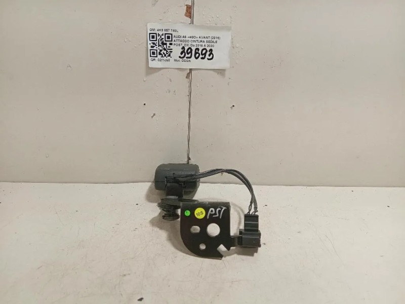 Attacco Cintura Sedile POST DX 4K8 857 740L Audi A6 4GD Avant 2016