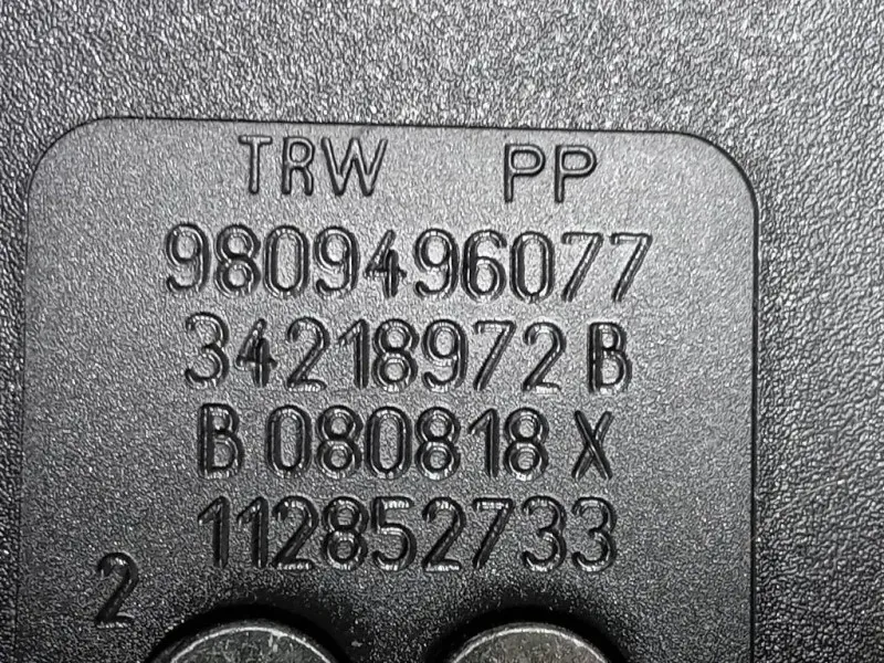 Attacco Cintura Sedile POST DX 98132460XX Peugeot 5008 II 2017