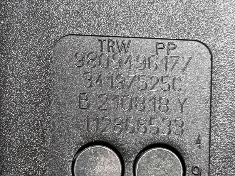 Attacco Cintura Sedile POST DX 98132460XX Peugeot 5008 II 2017