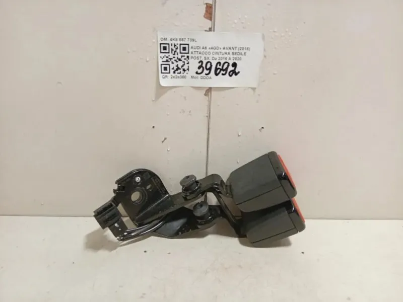 Attacco Cintura Sedile POST SX 4K8 857 739L Audi A6 4GD Avant 2016
