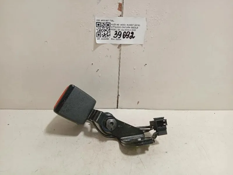 Attacco Cintura Sedile POST SX 4K8 857 739L Audi A6 4GD Avant 2016