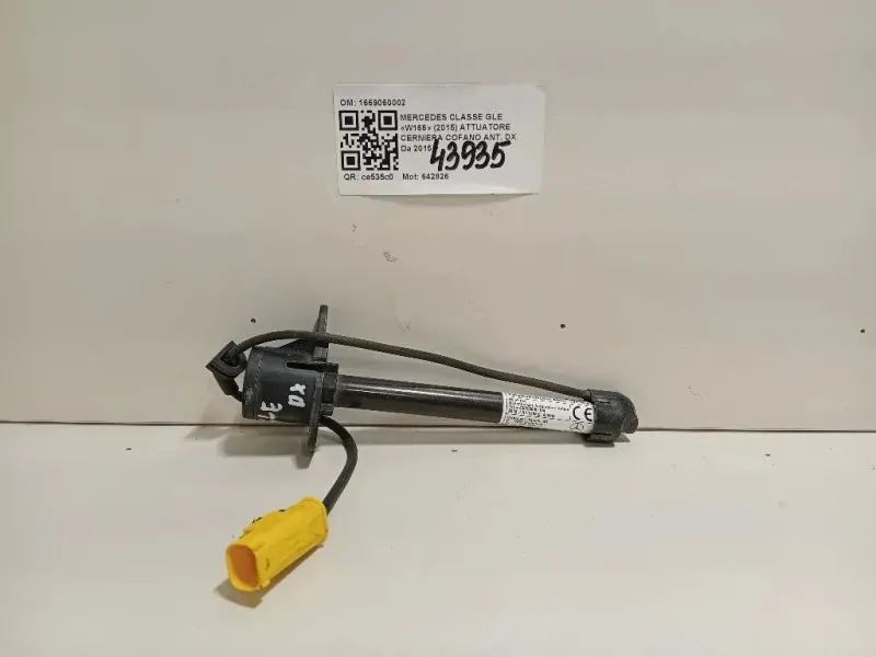 Attuatore Cerniera Cofano ANT DX 1669060002 Mercedes Classe GLE W166 2015