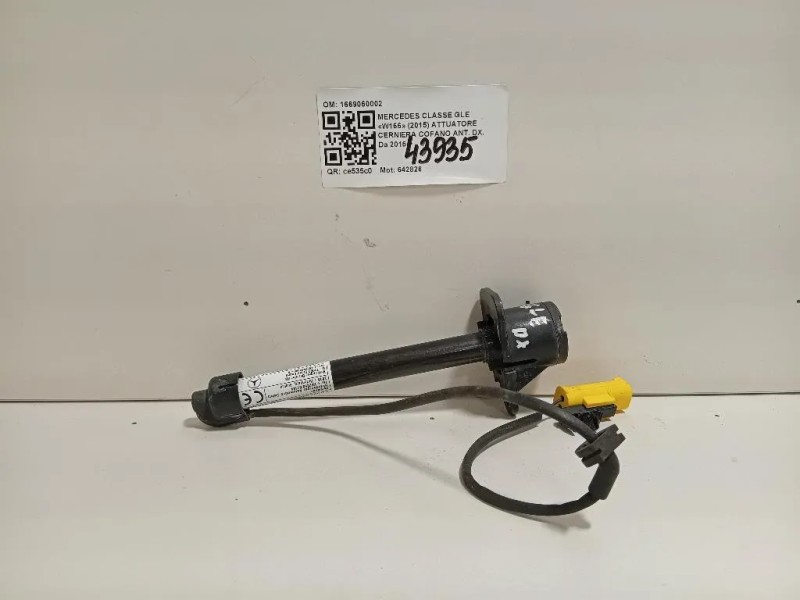 Attuatore Cerniera Cofano ANT DX 1669060002 Mercedes Classe GLE W166 2015