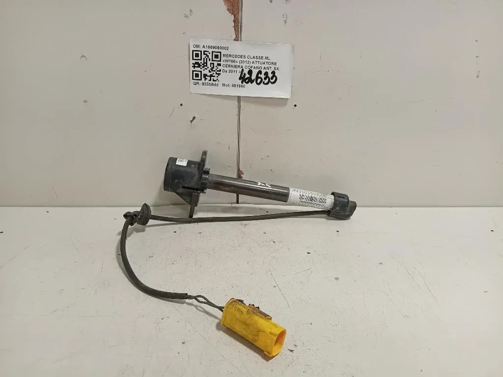 Attuatore Cerniera Cofano ANT SX A1669060002 Mercedes Classe ML W166 2012