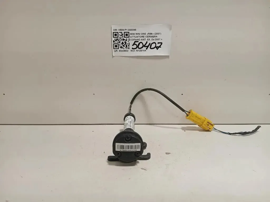 Attuatore Cerniera Cofano ANT SX 0589-P1-000095 Mini MINI ONE R56 2007