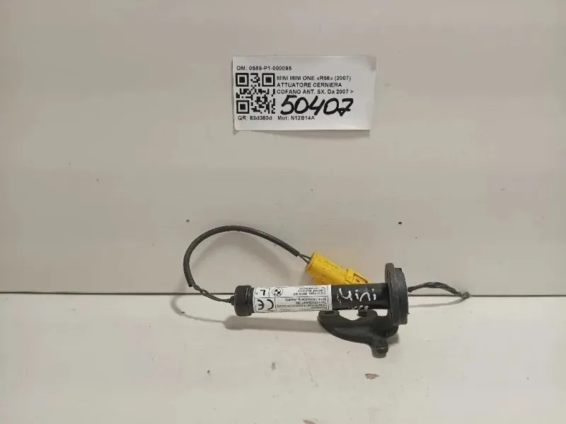 Attuatore Cerniera Cofano ANT SX 0589-P1-000095 Mini MINI ONE R56 2007