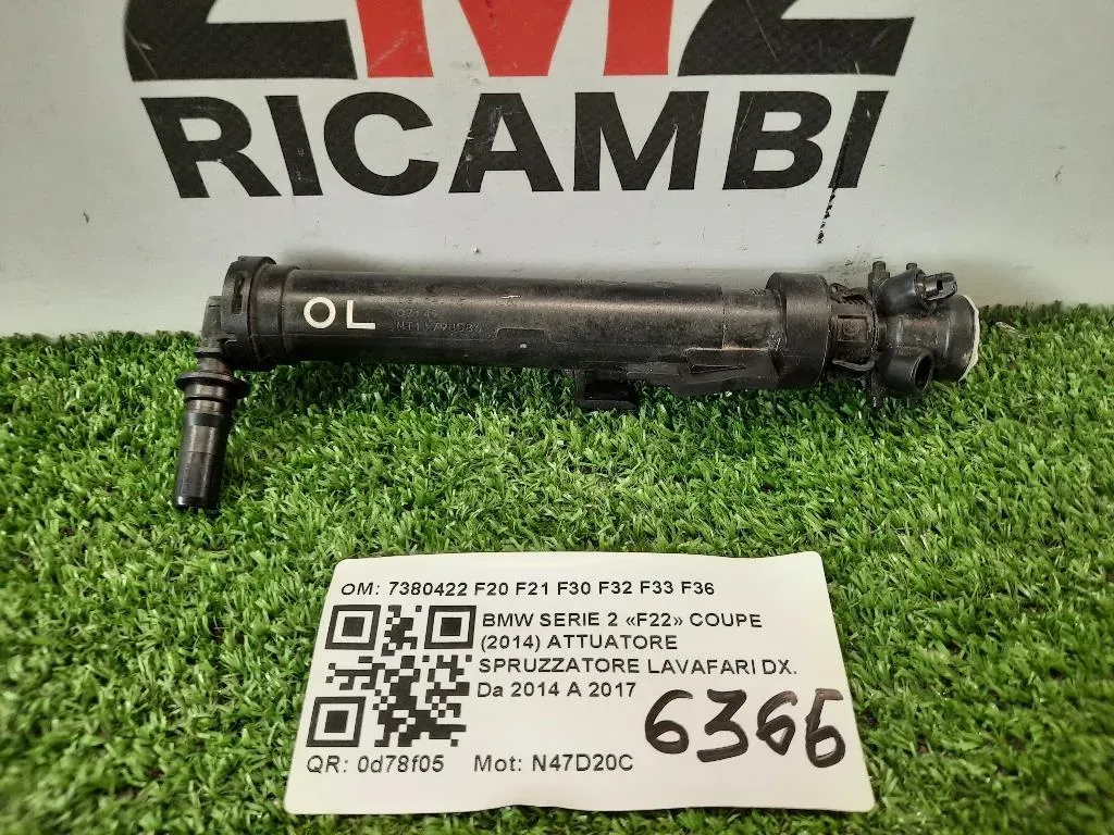 Attuatore Spruzzatore Lavafari DX 7380422 F20 F21 F30 F32 F33 F36 Bmw Serie 2 F22 Coupe 2014
