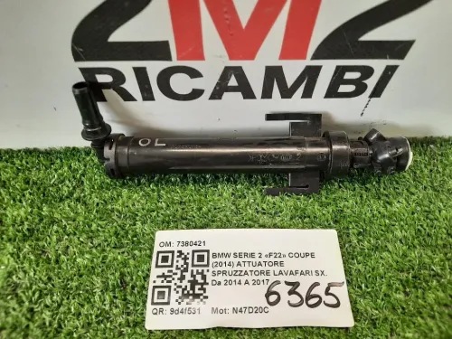 Attuatore Spruzzatore Lavafari SX 7380421 F20 F21 F30 F32 F33 F36 Bmw Serie 2 F22 Coupe 2014