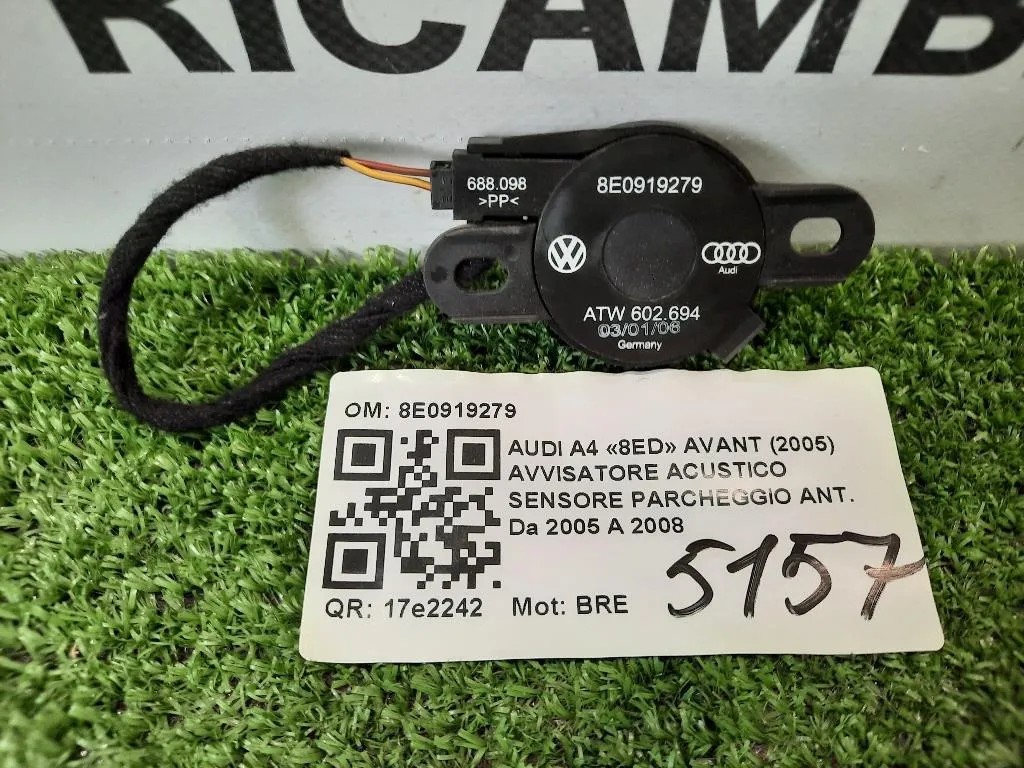 Avvisatore Acustico Sensore Parcheggio ANT 8E0919279 Audi A4 8ED Avant 2005