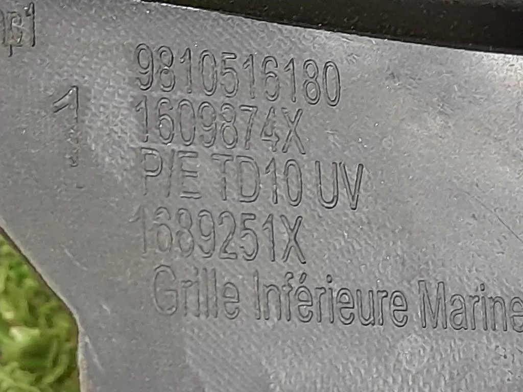 Griglia DI Ventilazione Paraurti ANT 9810516180 Peugeot 208 I 2015