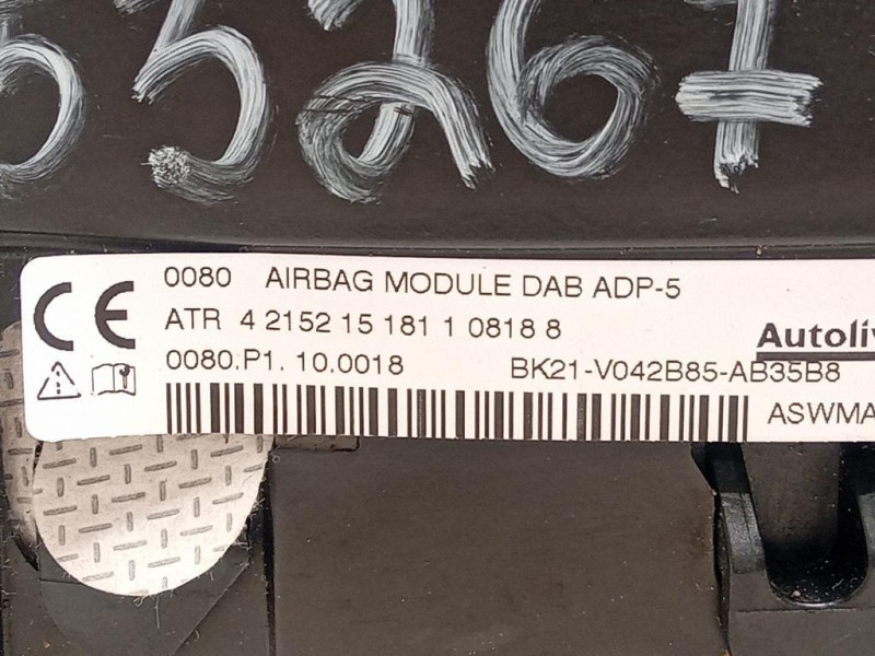 Air-bag Guidatore BK21-V042B85-AB Ford Transit Custom I 2013