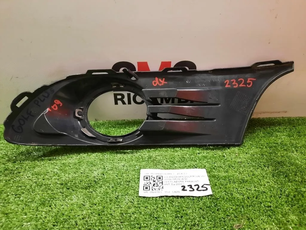 Griglia DI Ventilazione Paraurti ANT 5M0853671E9B9 Volkswagen GOLF PLUS II 2009