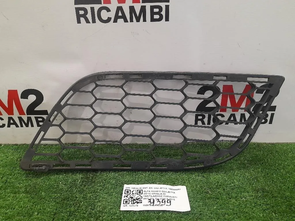 Griglia DI Ventilazione Paraurti ANT DX GRIGLIA ANT DX GIULIETTA 156085891 Alfa Romeo Giulietta 2010