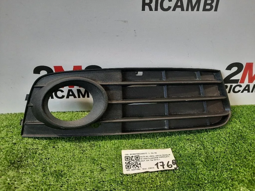 Griglia DI Ventilazione Paraurti ANT DX 8K0807682AA01C Audi A4 8K2 2012