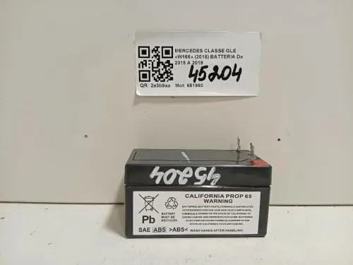 Batteria  Mercedes Classe GLE W166 2015