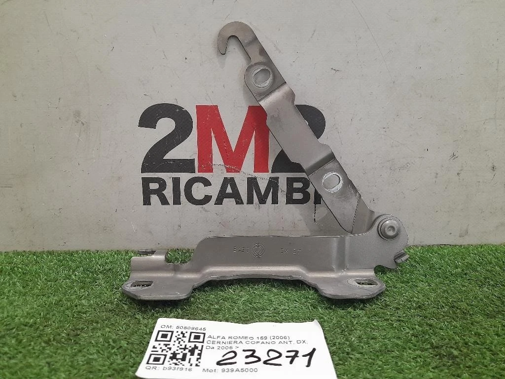 Cerniera Cofano ANT DX 50508645 Alfa Romeo 159 2006
