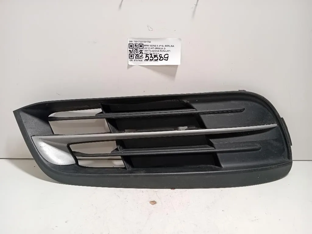 Griglia DI Ventilazione Paraurti ANT DX 7331734 Bmw Serie 5 F10 Berlina 2012