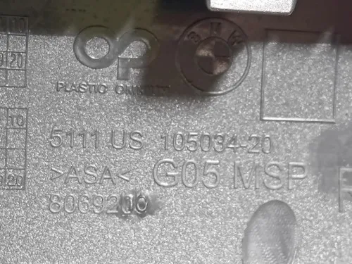 Griglia DI Ventilazione Paraurti ANT DX 8069210 Bmw X5 E70 2007