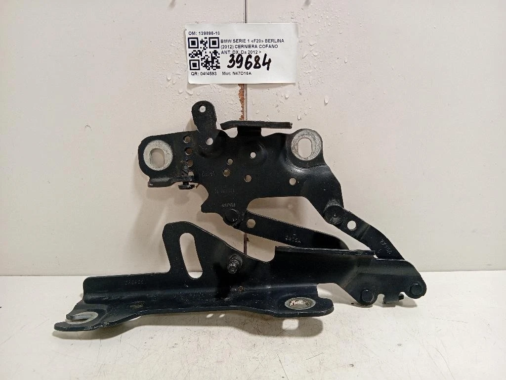 Cerniera Cofano ANT DX 139896-10 Bmw Serie 1 F20 Berlina 2012