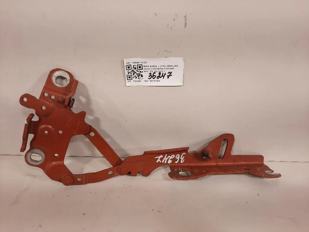 Cerniera Cofano ANT DX 139896 10 DX Bmw Serie 1 F20 Berlina 2012