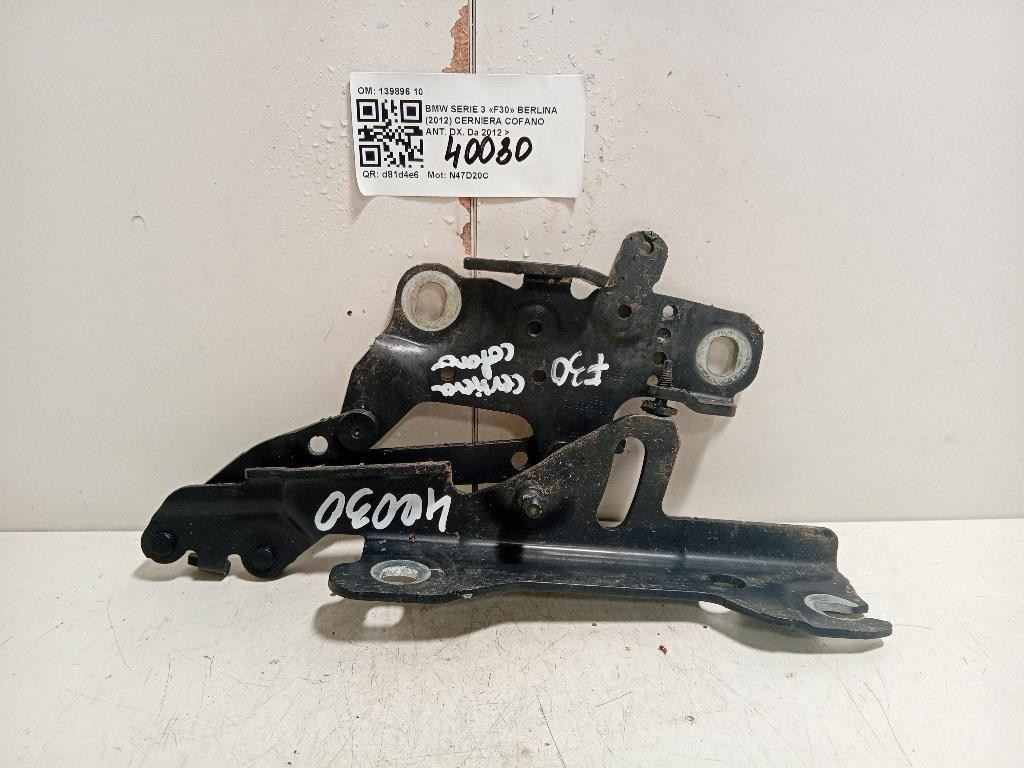 Cerniera Cofano ANT DX 139896 10 Bmw Serie 3 F30 Berlina 2012