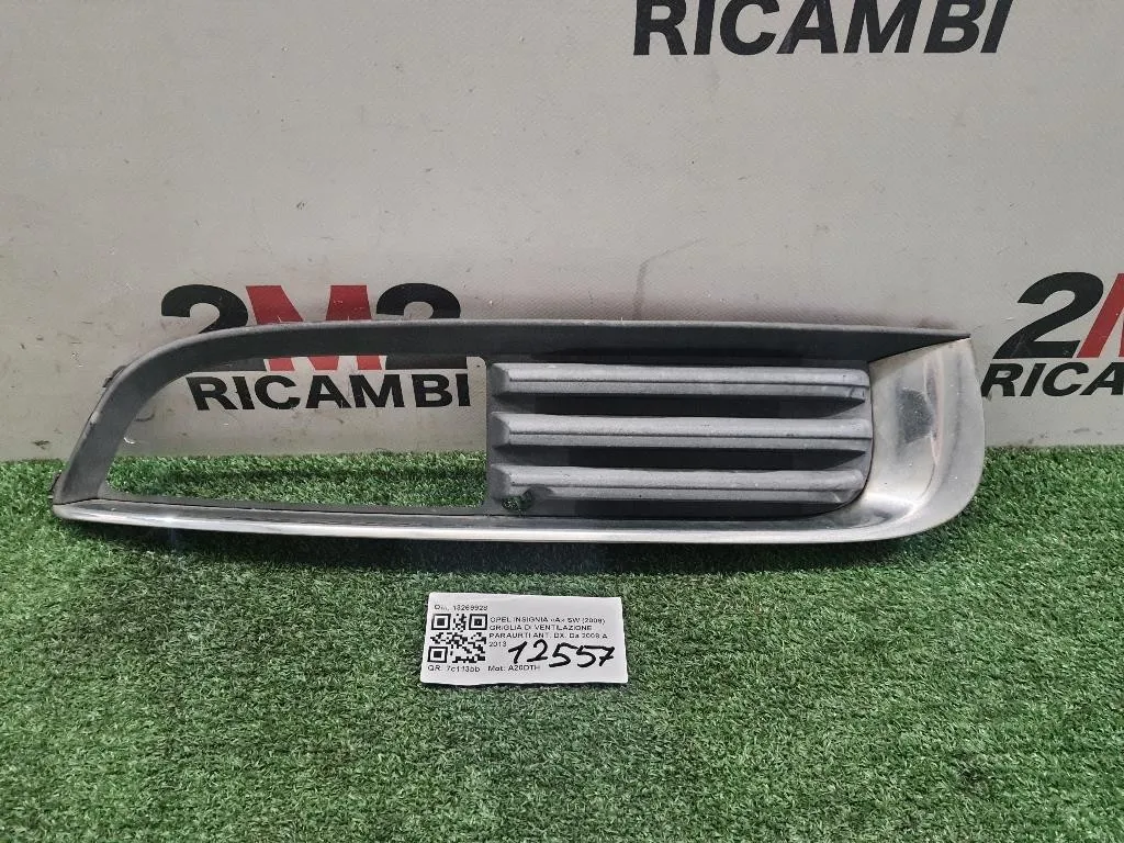 Griglia DI Ventilazione Paraurti ANT DX 13269928 DX Opel Insignia A SW 2009