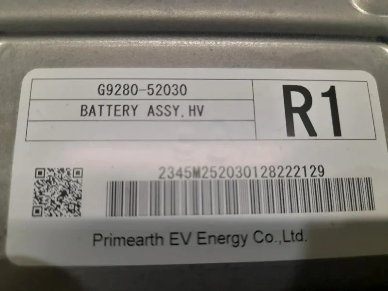 Batteria Ibrida G951052030 Toyota Yaris IV 2014