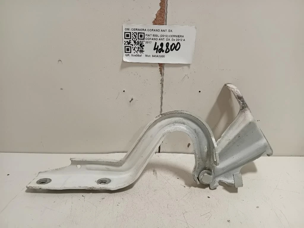 Cerniera Cofano ANT DX 51883029 Fiat 500L 2013
