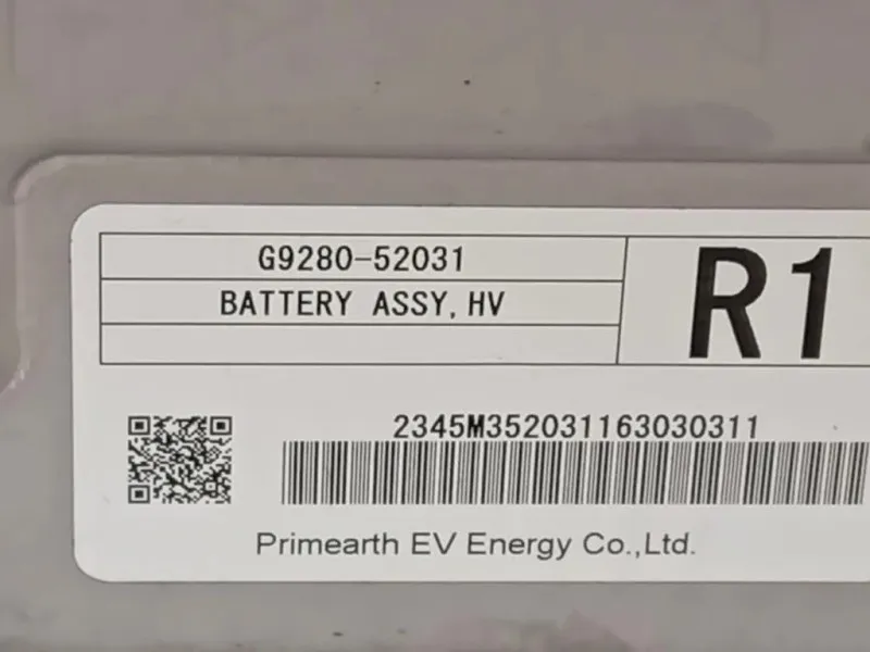 Batteria Ibrida G9280-K0010 Toyota Yaris IV 2017