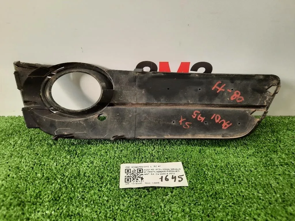 Griglia DI Ventilazione Paraurti ANT SX 8T080768101C Audi A5 8T3 2008