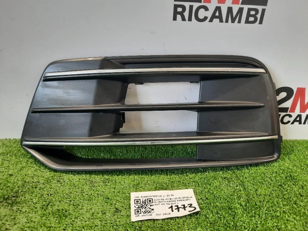 Griglia DI Ventilazione Paraurti ANT SX 80A807679DFUQ Audi Q5 FYB 2016