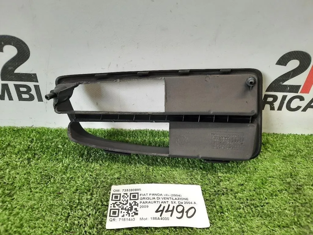 Griglia DI Ventilazione Paraurti ANT SX 735390885 Fiat Panda II 2004
