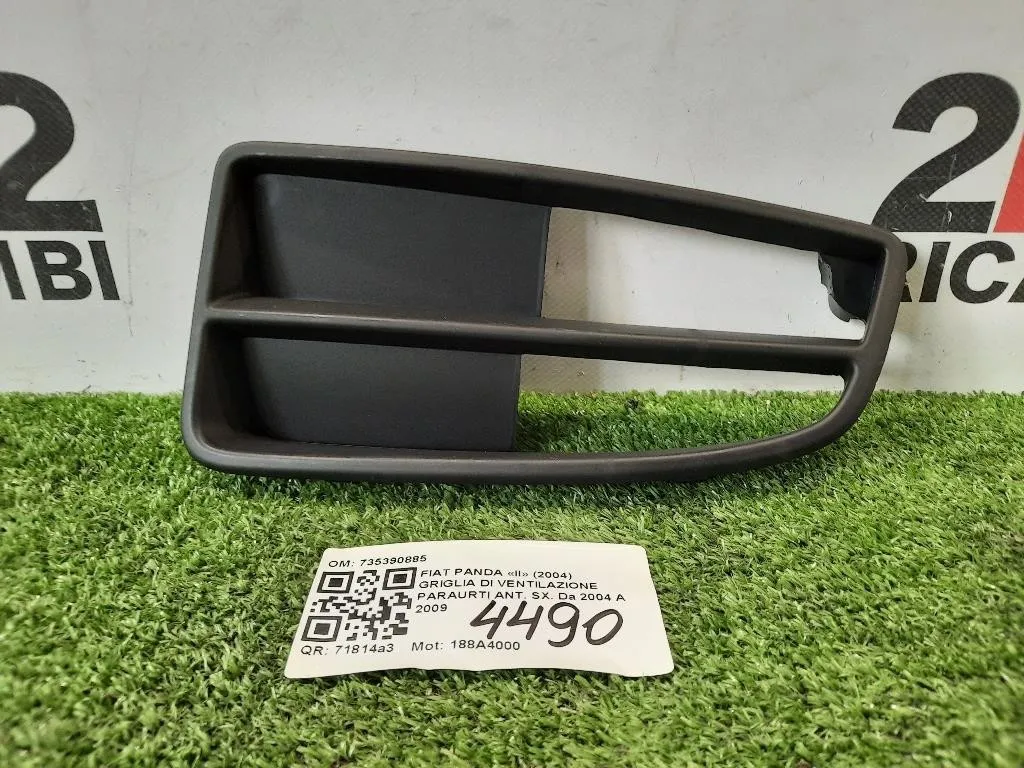 Griglia DI Ventilazione Paraurti ANT SX 735390885 Fiat Panda II 2004
