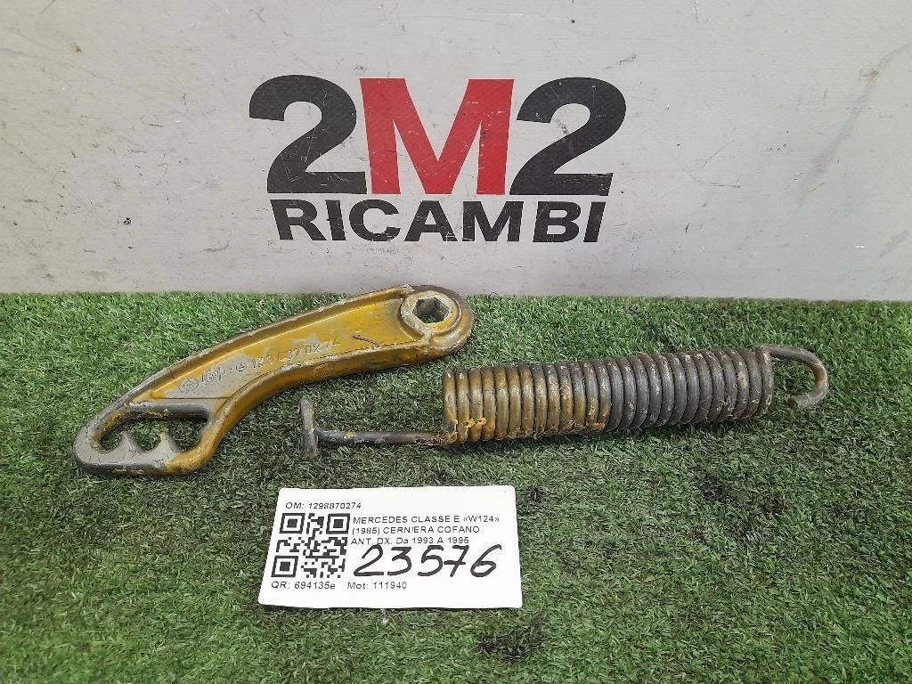 Cerniera Cofano ANT DX 1298870274 Mercedes Classe E W124 1985