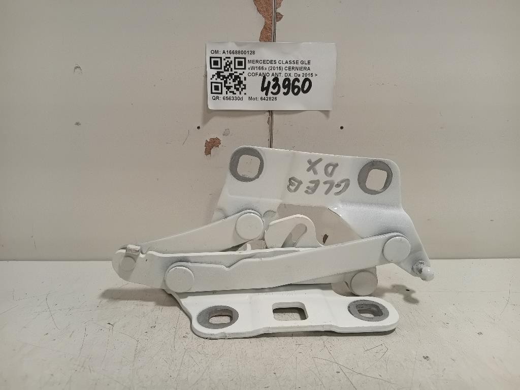 Cerniera Cofano ANT DX A1668800128 Mercedes Classe GLE W166 2015